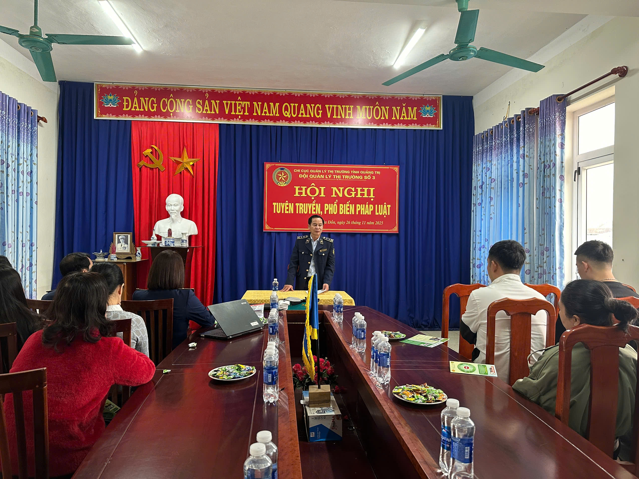 Đội Quản lý thị trường số 3 tổ chức Hội nghị tuyên truyền, phổ biến pháp luật năm 2025